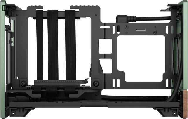 Alt view image 7 of 18 - Fractal Design Terra Jade Mini-ITX Small Form Factor PC Case with PCIe 4.0 Riser