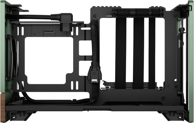 Alt view image 8 of 18 - Fractal Design Terra Jade Mini-ITX Small Form Factor PC Case with PCIe 4.0 Riser