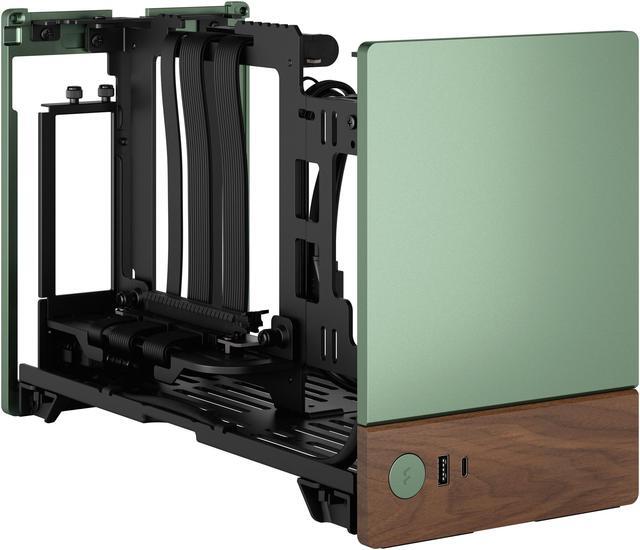 Alt view image 6 of 18 - Fractal Design Terra Jade Mini-ITX Small Form Factor PC Case with PCIe 4.0 Riser