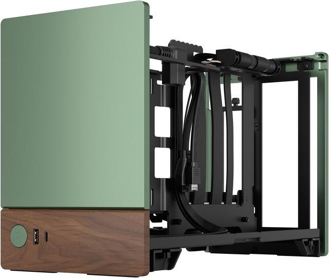 Alt view image 5 of 18 - Fractal Design Terra Jade Mini-ITX Small Form Factor PC Case with PCIe 4.0 Riser