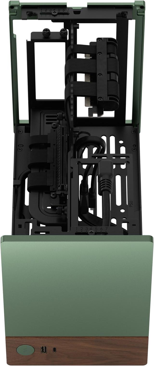 Alt view image 11 of 18 - Fractal Design Terra Jade Mini-ITX Small Form Factor PC Case with PCIe 4.0 Riser