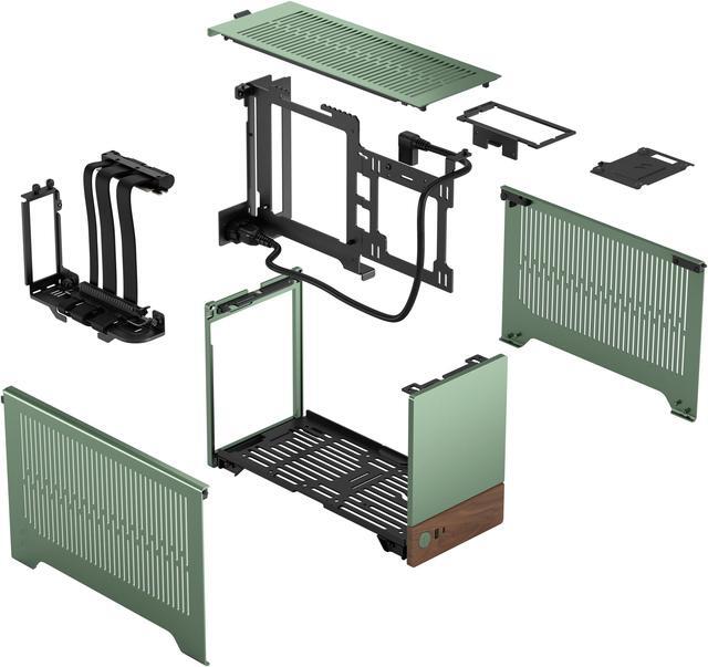Alt view image 19 of 18 - Fractal Design Terra Jade Mini-ITX Small Form Factor PC Case with PCIe 4.0 Riser