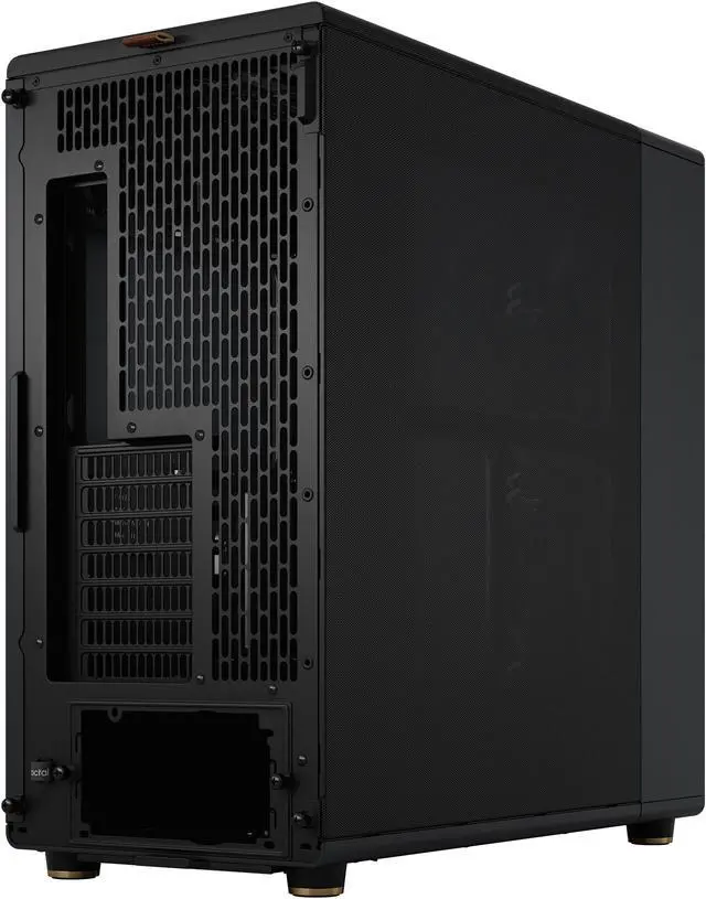 Alt view image 12 of 20 - Fractal Design North XL ATX mATX Mid Tower PC Case - Charcoal Black Chassis with Walnut Front and Mesh Side Panel - FD-C-NOR1X-01