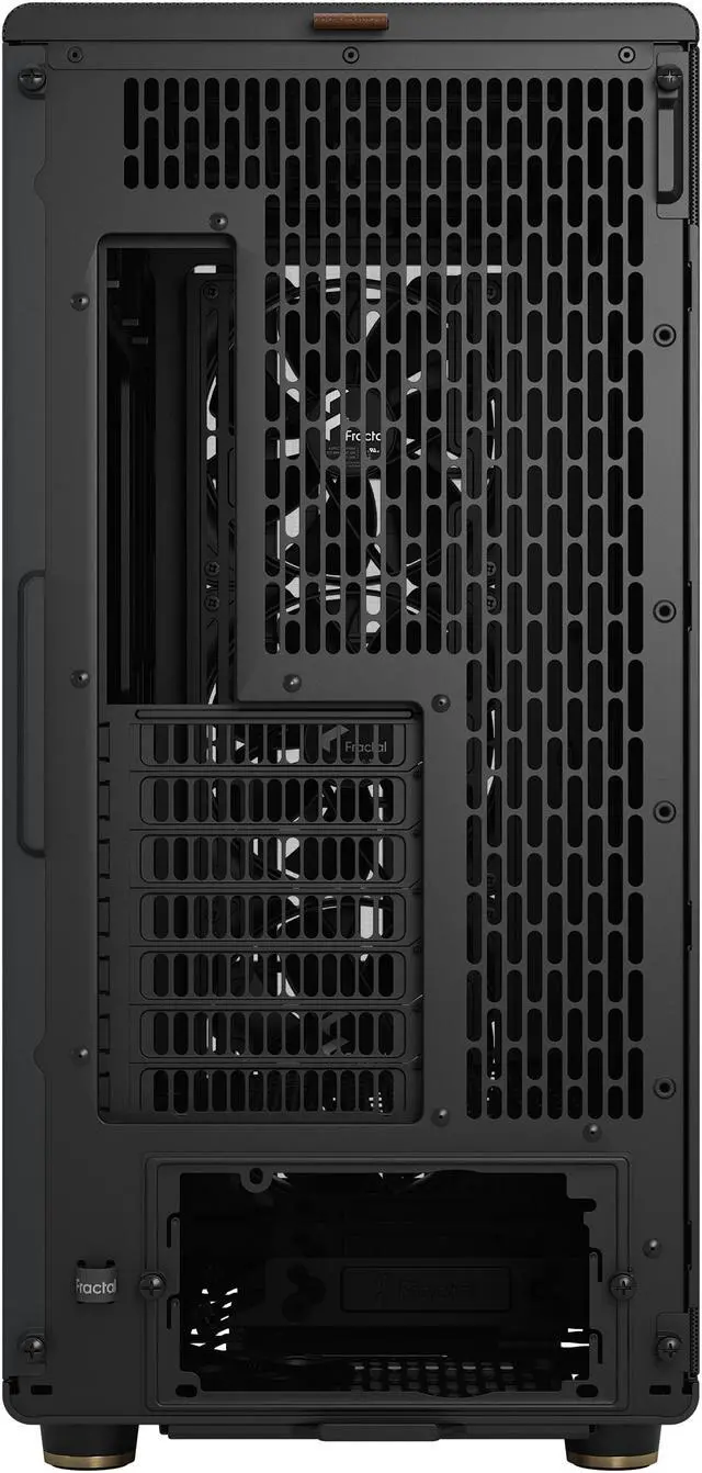 Alt view image 13 of 20 - Fractal Design North XL ATX mATX Mid Tower PC Case - Charcoal Black Chassis with Walnut Front and Mesh Side Panel - FD-C-NOR1X-01
