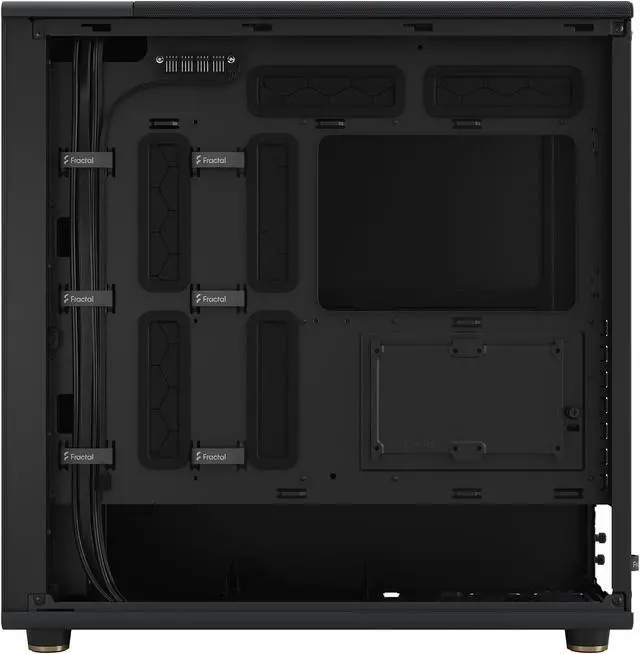 Alt view image 17 of 20 - Fractal Design North XL ATX mATX Mid Tower PC Case - Charcoal Black Chassis with Walnut Front and Mesh Side Panel - FD-C-NOR1X-01