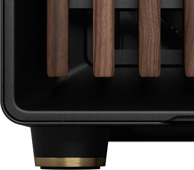 Alt view image 10 of 20 - Fractal Design North XL ATX mATX Mid Tower PC Case - Charcoal Black Chassis with Walnut Front and Mesh Side Panel - FD-C-NOR1X-01