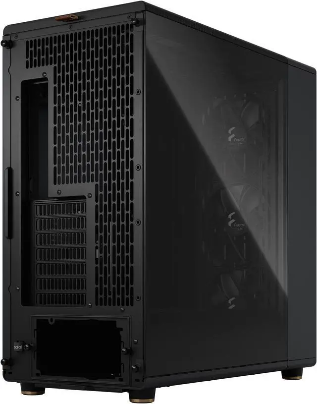 Alt view image 12 of 20 - Fractal Design North XL ATX mATX Full Tower PC Case - Charcoal Black Chassis with Walnut Front and Dark Tinted TG Side Panel - FD-C-NOR1X-02