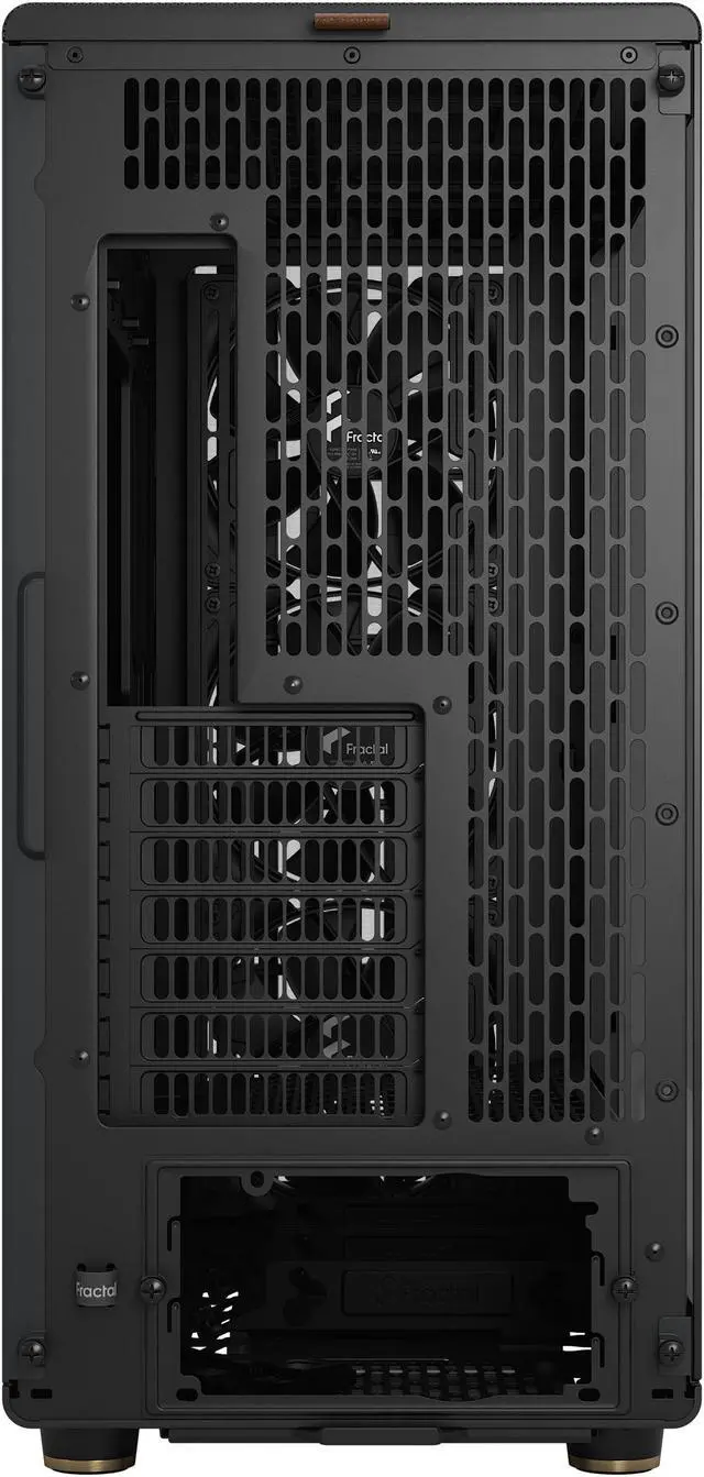 Alt view image 13 of 20 - Fractal Design North XL ATX mATX Full Tower PC Case - Charcoal Black Chassis with Walnut Front and Dark Tinted TG Side Panel - FD-C-NOR1X-02