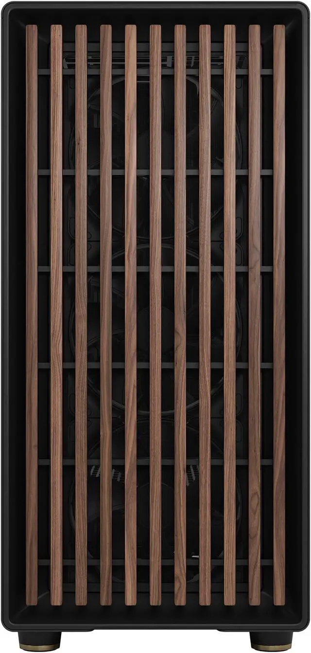 Alt view image 6 of 20 - Fractal Design North XL ATX mATX Full Tower PC Case - Charcoal Black Chassis with Walnut Front and Dark Tinted TG Side Panel - FD-C-NOR1X-02