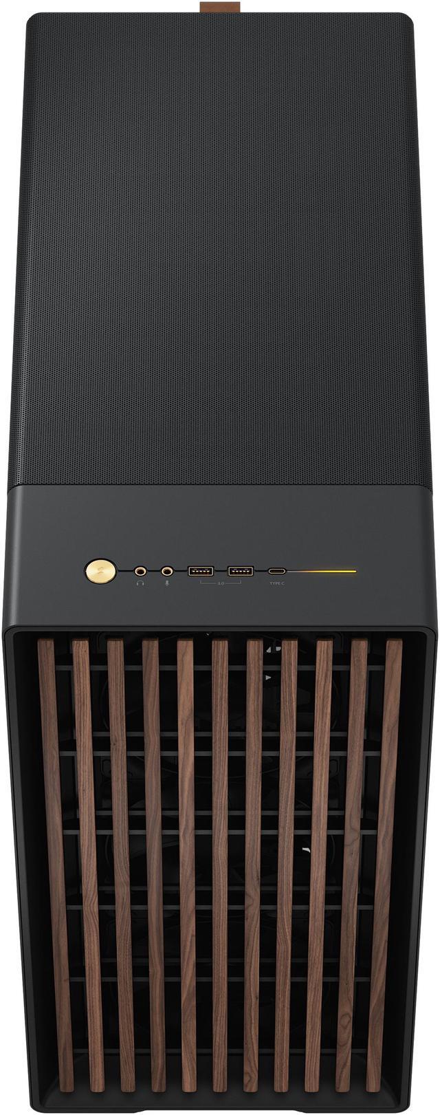 Alt view image 7 of 20 - Fractal Design North XL ATX mATX Full Tower PC Case - Charcoal Black Chassis with Walnut Front and Dark Tinted TG Side Panel - FD-C-NOR1X-02