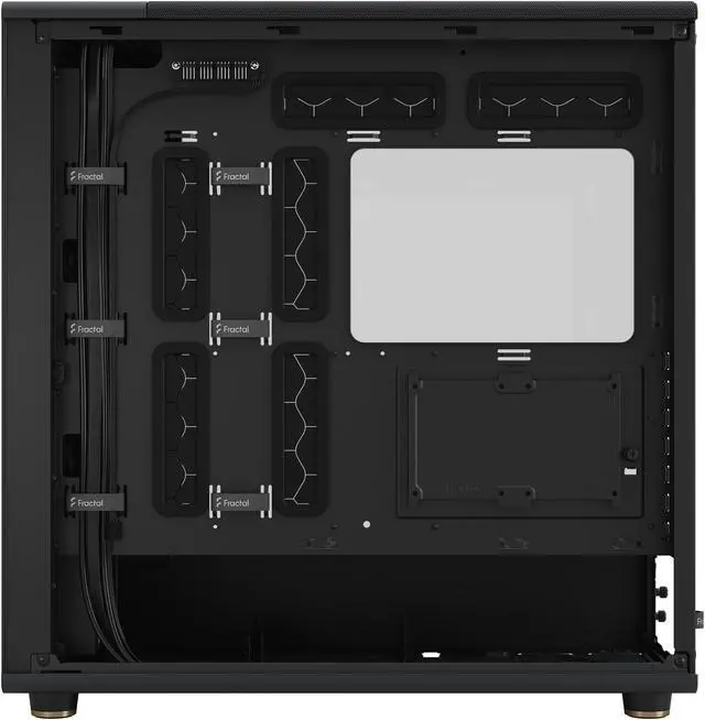 Alt view image 18 of 20 - Fractal Design North XL ATX mATX Full Tower PC Case - Charcoal Black Chassis with Walnut Front and Dark Tinted TG Side Panel - FD-C-NOR1X-02