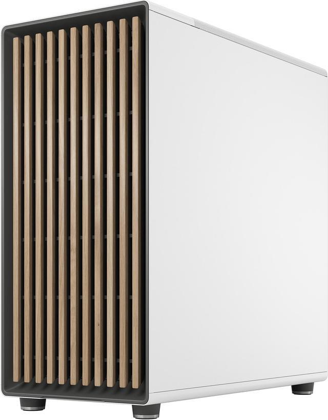 Alt view image 6 of 20 - Fractal Design North XL ATX mATX Mid Tower PC Case - Chalk White Chassis with Oak Front and Mesh Side Panel - FD-C-NOR1X-03