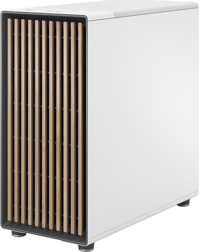Alt view image 5 of 20 - Fractal Design North XL ATX mATX Mid Tower PC Case - Chalk White Chassis with Oak Front and Mesh Side Panel - FD-C-NOR1X-03
