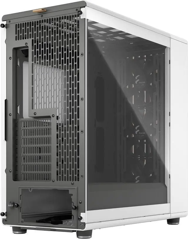 Alt view image 12 of 20 - Fractal Design North XL ATX mATX Mid Tower PC Case - Chalk White Chassis with Oak Front and Clear TG Side Panel - FD-C-NOR1X-04