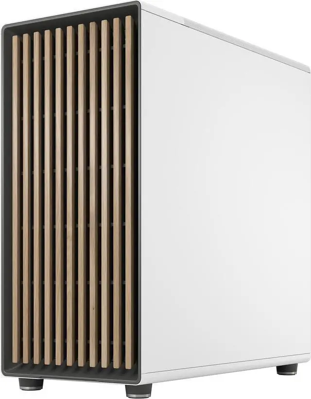 Alt view image 7 of 20 - Fractal Design North XL ATX mATX Mid Tower PC Case - Chalk White Chassis with Oak Front and Clear TG Side Panel - FD-C-NOR1X-04