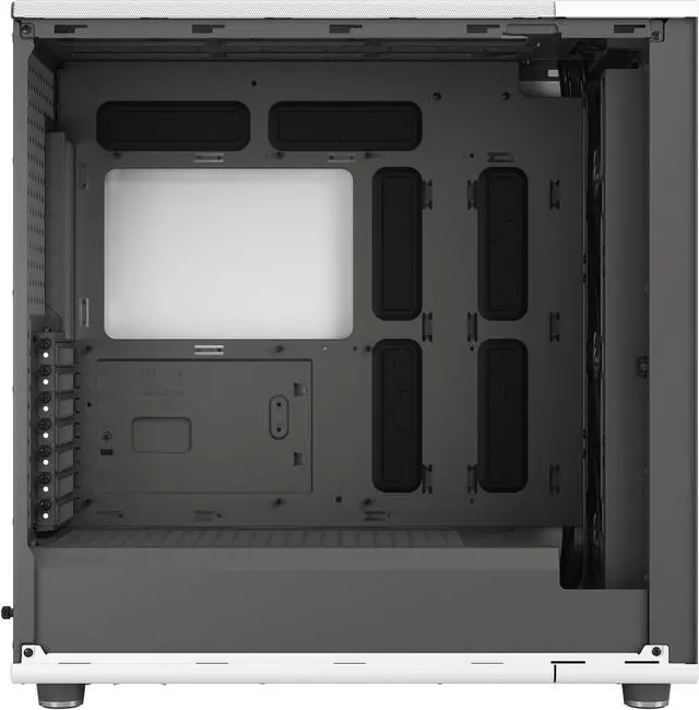 Alt view image 17 of 20 - Fractal Design North XL ATX mATX Mid Tower PC Case - Chalk White Chassis with Oak Front and Clear TG Side Panel - FD-C-NOR1X-04