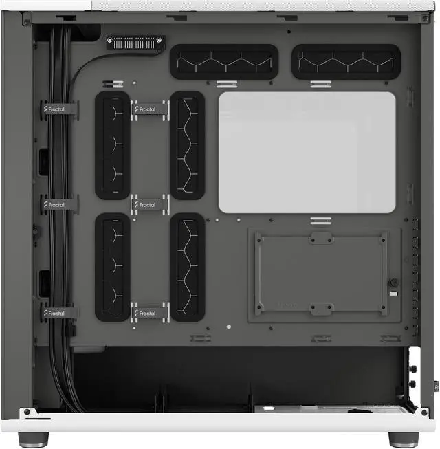 Alt view image 18 of 20 - Fractal Design North XL ATX mATX Mid Tower PC Case - Chalk White Chassis with Oak Front and Clear TG Side Panel - FD-C-NOR1X-04