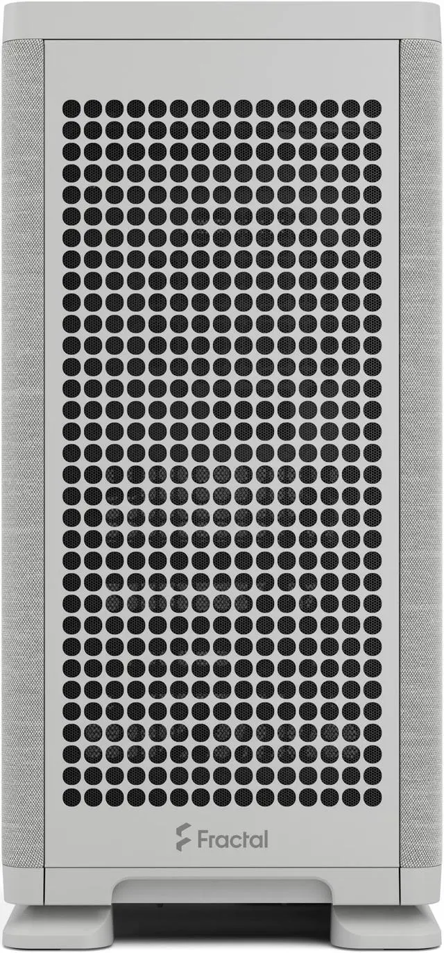 Alt view image 4 of 20 - Fractal Design Mood Light Gray Mini-ITX Small Form Factor PC Case with PCIe 4.0 Riser
