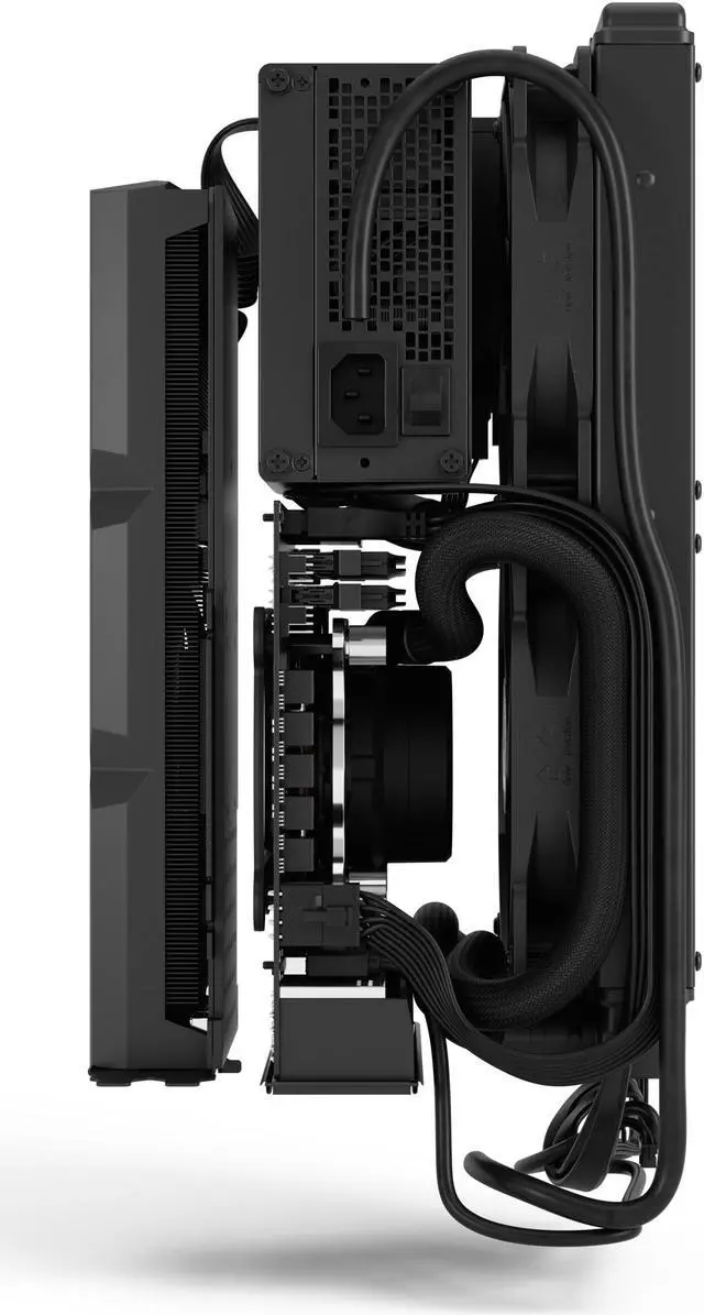 Alt view image 19 of 20 - Fractal Design Mood Light Gray Mini-ITX Small Form Factor PC Case with PCIe 4.0 Riser