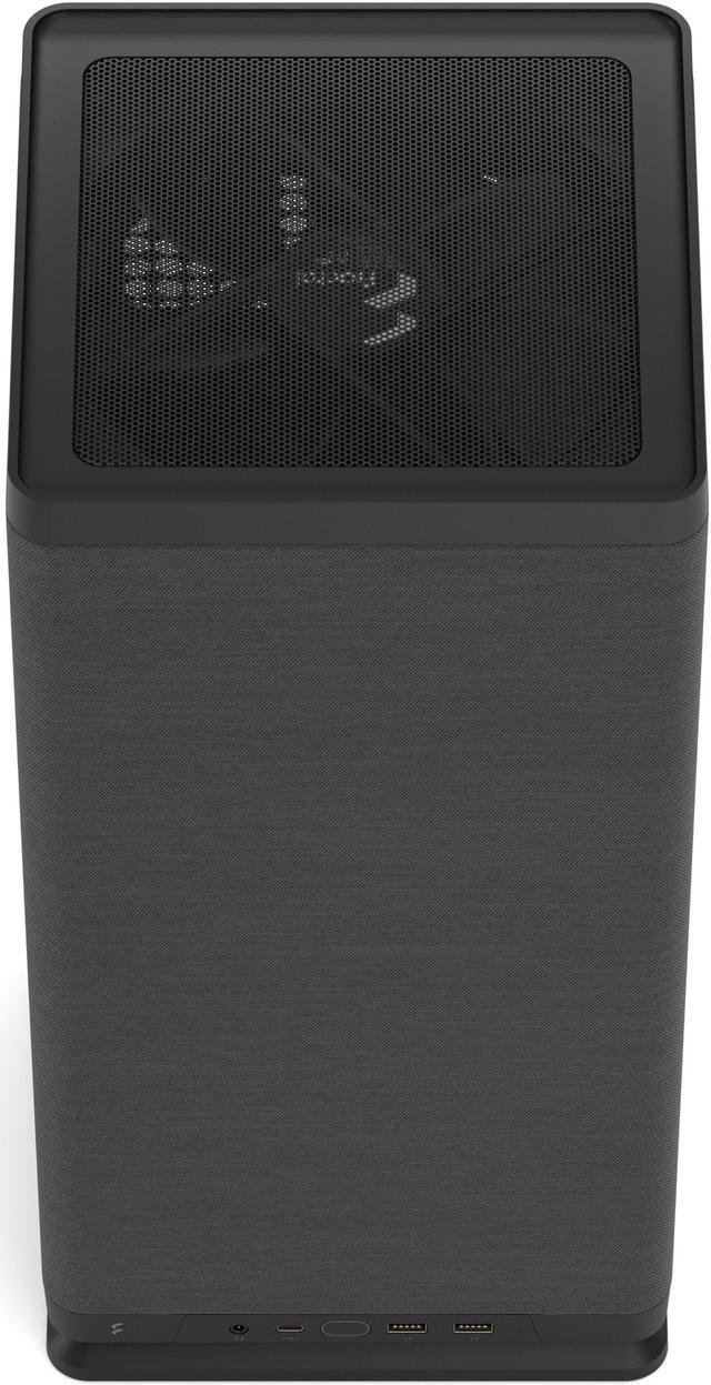 Alt view image 6 of 19 - Fractal Design Mood Black Mini-ITX Small Form Factor PC Case with PCIe 4.0 Riser