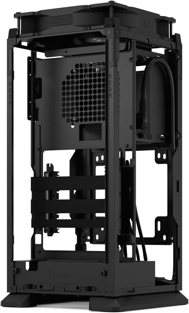 Alt view image 18 of 19 - Fractal Design Mood Black Mini-ITX Small Form Factor PC Case with PCIe 4.0 Riser