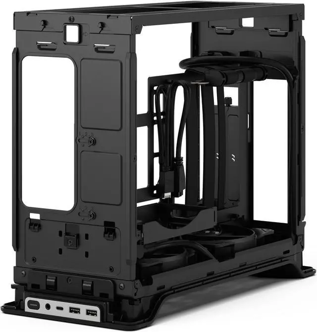 Alt view image 19 of 19 - Fractal Design Era 2 Silver Anodized Aluminum/Steel Mini-ITX Compact Small Form Factor PC Case