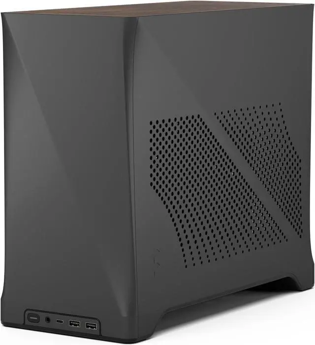 Alt view image 2 of 19 - Fractal Design Era 2 Charcoal Gray Anodized Aluminum/Steel Mini-ITX Compact Small Form Factor PC Case