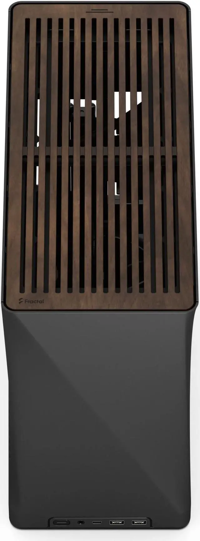 Alt view image 4 of 19 - Fractal Design Era 2 Charcoal Gray Anodized Aluminum/Steel Mini-ITX Compact Small Form Factor PC Case