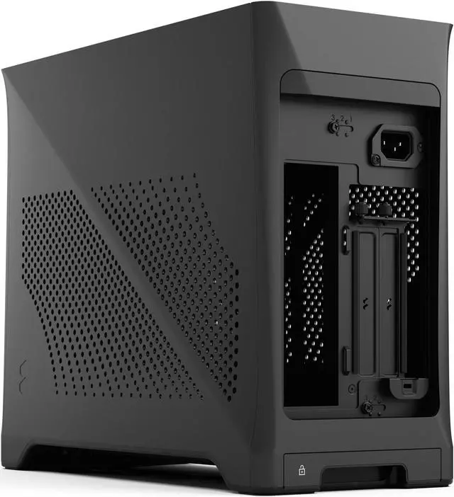 Alt view image 5 of 19 - Fractal Design Era 2 Charcoal Gray Anodized Aluminum/Steel Mini-ITX Compact Small Form Factor PC Case
