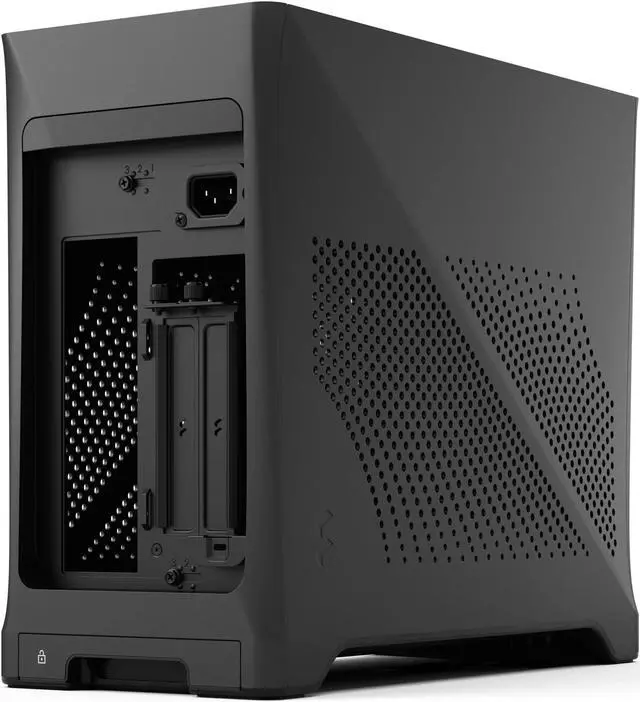 Alt view image 6 of 19 - Fractal Design Era 2 Charcoal Gray Anodized Aluminum/Steel Mini-ITX Compact Small Form Factor PC Case