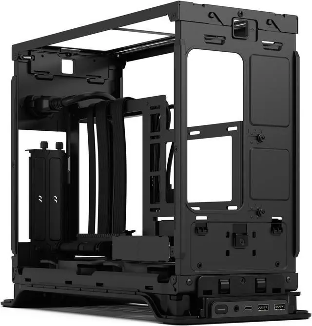 Alt view image 13 of 19 - Fractal Design Era 2 Charcoal Gray Anodized Aluminum/Steel Mini-ITX Compact Small Form Factor PC Case