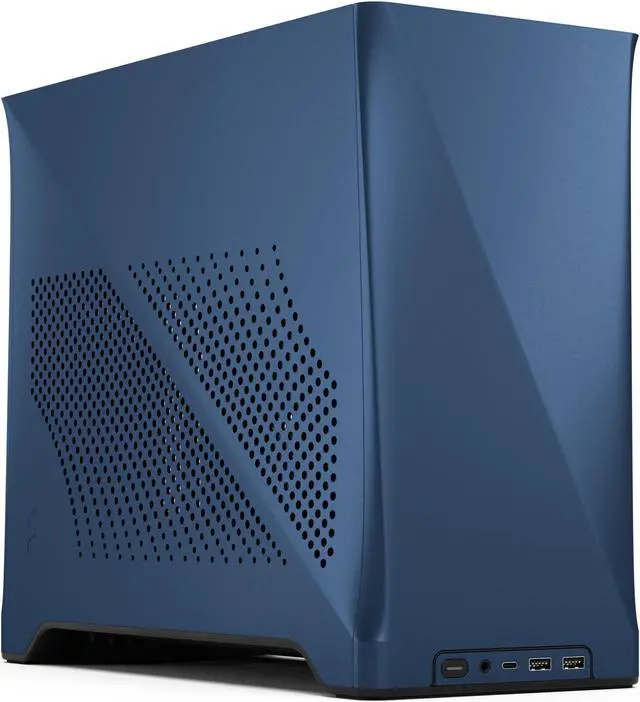 Alt view image 4 of 20 - Fractal Design Era 2 Midnight Blue Anodized Aluminum/Steel Mini-ITX Compact Small Form Factor PC Case