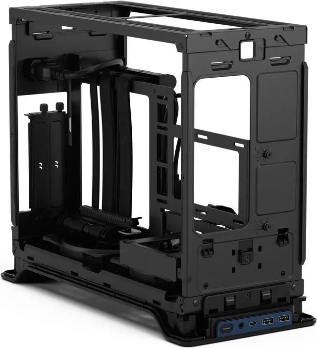 Alt view image 14 of 20 - Fractal Design Era 2 Midnight Blue Anodized Aluminum/Steel Mini-ITX Compact Small Form Factor PC Case