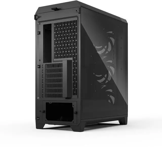 Alt view image 8 of 16 - Fractal Design Meshify 3 ATX mATX Mid Tower PC Case - Black Chassis with Light Tinted TG Side Panel