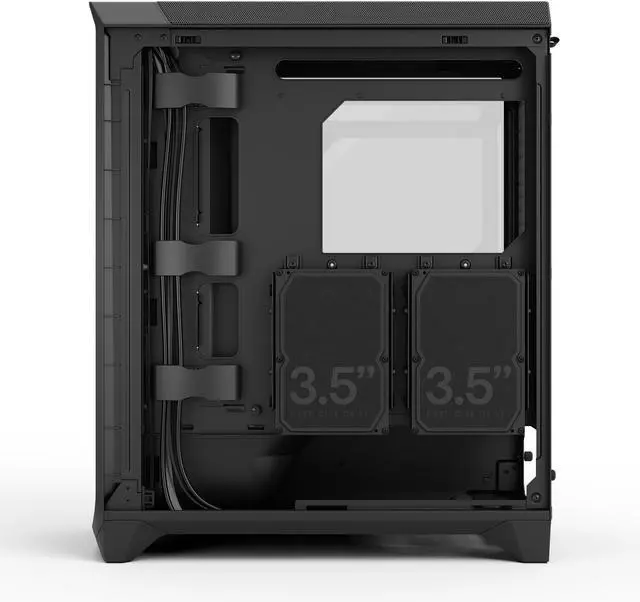 Alt view image 13 of 16 - Fractal Design Meshify 3 ATX mATX Mid Tower PC Case - Black Chassis with Light Tinted TG Side Panel