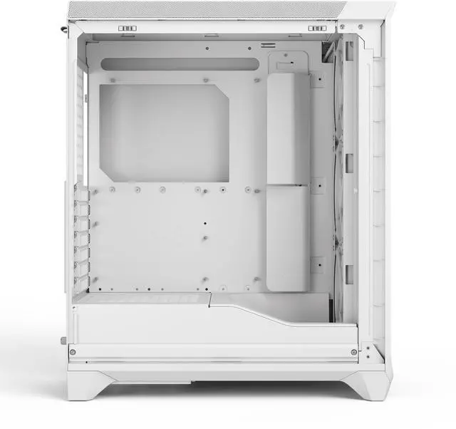 Alt view image 3 of 17 - Fractal Design Meshify 3 ATX mATX Mid Tower PC Case - White Chassis with Clear TG Side Panel