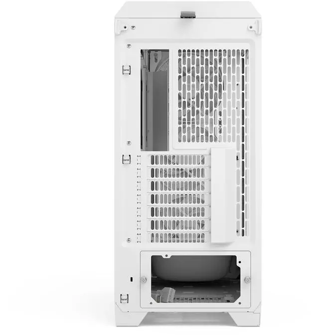 Alt view image 7 of 17 - Fractal Design Meshify 3 ATX mATX Mid Tower PC Case - White Chassis with Clear TG Side Panel