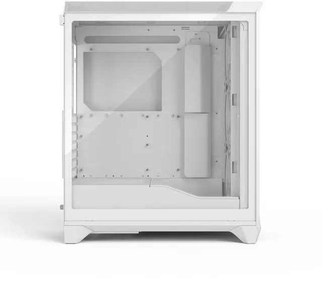 Alt view image 8 of 17 - Fractal Design Meshify 3 ATX mATX Mid Tower PC Case - White Chassis with Clear TG Side Panel