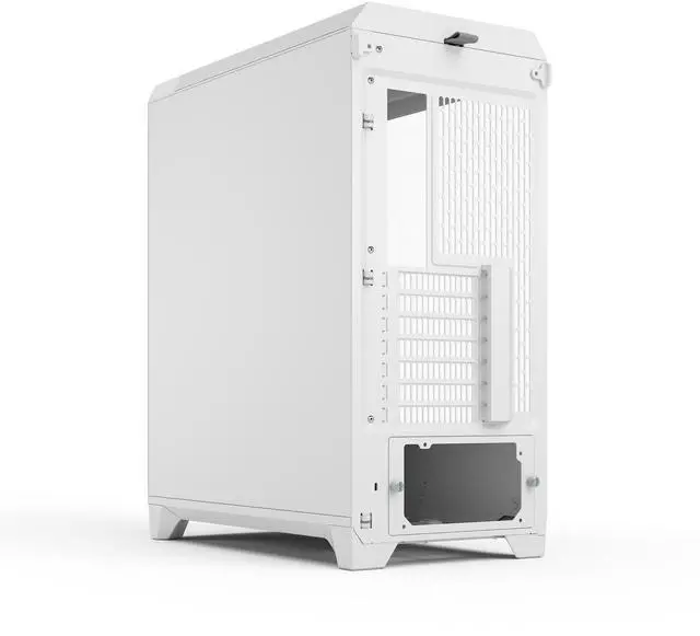 Alt view image 10 of 17 - Fractal Design Meshify 3 ATX mATX Mid Tower PC Case - White Chassis with Clear TG Side Panel