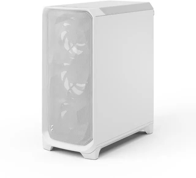 Alt view image 13 of 17 - Fractal Design Meshify 3 ATX mATX Mid Tower PC Case - White Chassis with Clear TG Side Panel