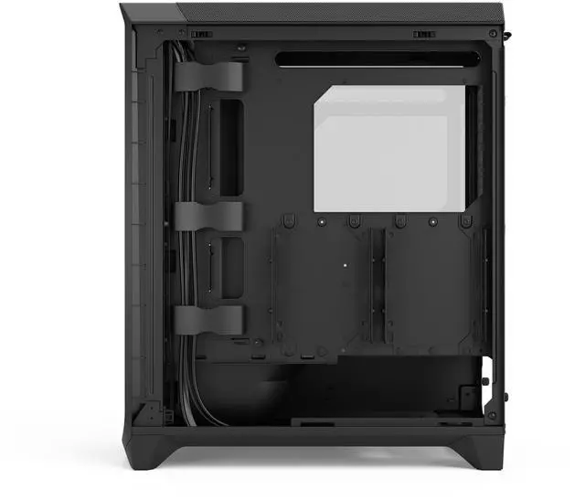 Alt view image 4 of 17 - Fractal Design Meshify 3 RGB ATX mATX Mid Tower PC Case - Black Chassis with Light Tinted TG Side Panel