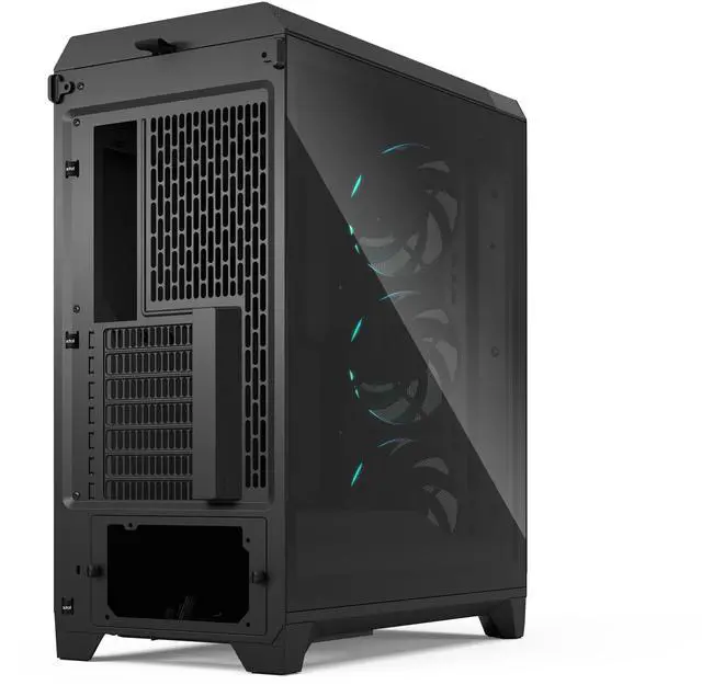 Alt view image 9 of 17 - Fractal Design Meshify 3 RGB ATX mATX Mid Tower PC Case - Black Chassis with Light Tinted TG Side Panel
