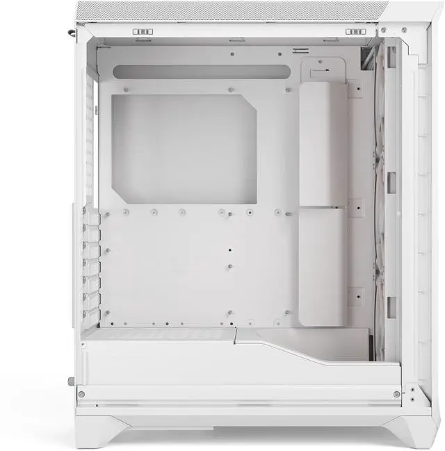 Alt view image 3 of 17 - Fractal Design Meshify 3 RGB ATX mATX Mid Tower PC Case - White Chassis with Clear TG Side Panel