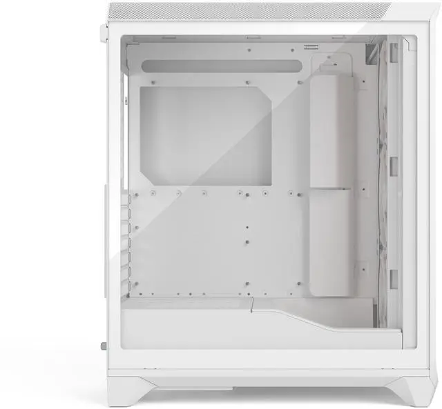 Alt view image 8 of 17 - Fractal Design Meshify 3 RGB ATX mATX Mid Tower PC Case - White Chassis with Clear TG Side Panel
