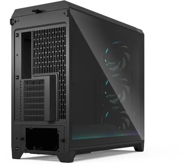Alt view image 10 of 14 - Fractal Design Meshify 3 XL Ambience Pro RGB E-ATX Full Tower PC Case -  Black Chassis with Light Tinted TG Side Panel