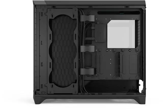 Alt view image 9 of 14 - Fractal Design Meshify 3 XL Ambience Pro RGB E-ATX Full Tower PC Case -  Black Chassis with Light Tinted TG Side Panel