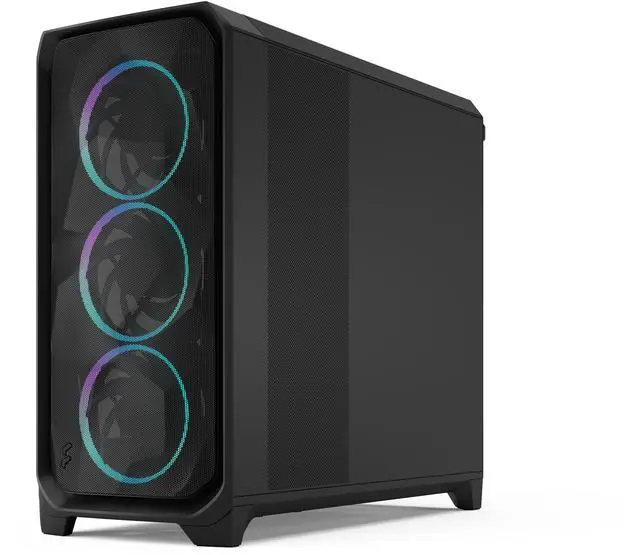 Alt view image 3 of 17 - Fractal Design Meshify 3 XL RGB E-ATX Full Tower PC Case -  Black Chassis with Light Tinted TG Side Panel