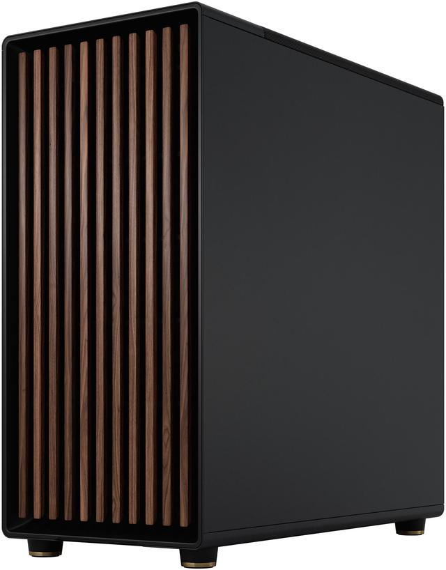Alt view image 3 of 16 - Fractal Design North XL RC ATX mATX Full Tower PC Case for Motherboards with Rear Connectors ONLY (Standard Connection Motherboards Not Supported)- Charcoal Black Chassis with Walnut Front and Dark Tinted TG Side Panel