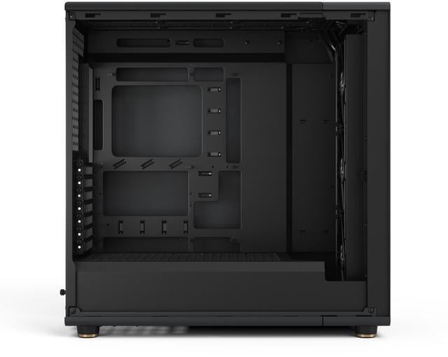 Alt view image 5 of 16 - Fractal Design North XL RC ATX mATX Full Tower PC Case for Motherboards with Rear Connectors ONLY (Standard Connection Motherboards Not Supported)- Charcoal Black Chassis with Walnut Front and Dark Tinted TG Side Panel