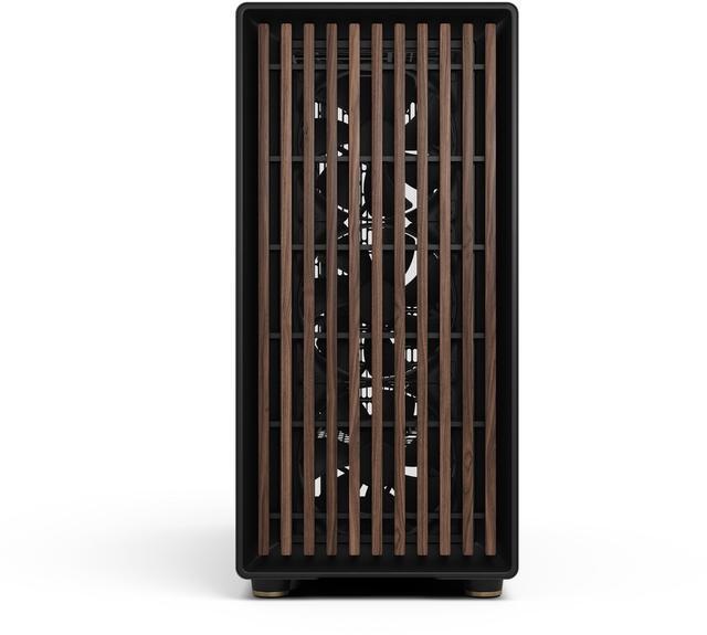 Alt view image 7 of 16 - Fractal Design North XL RC ATX mATX Full Tower PC Case for Motherboards with Rear Connectors ONLY (Standard Connection Motherboards Not Supported)- Charcoal Black Chassis with Walnut Front and Dark Tinted TG Side Panel